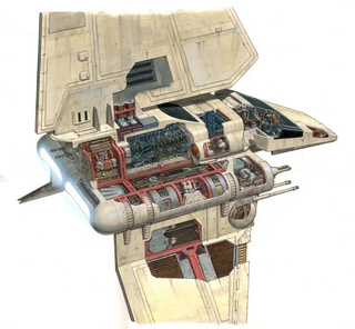 Illustration for article titled Estos increíbles dibujos muestran el interior de las naves de Star Wars